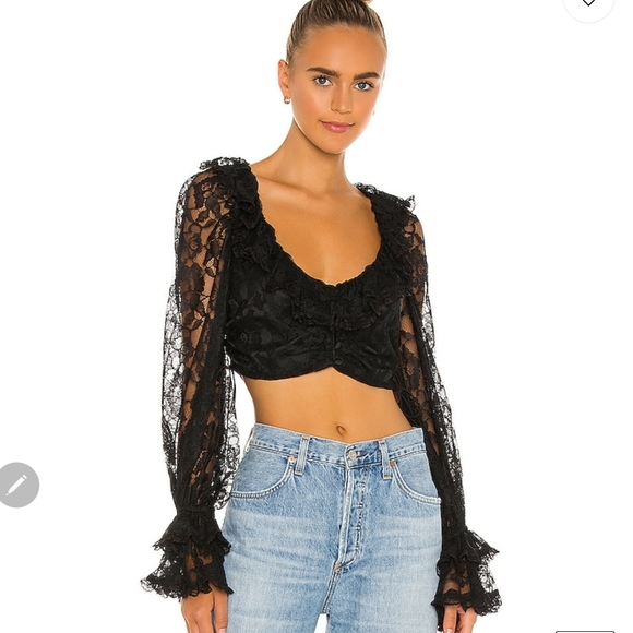 **1 XS Left**For Love and Lemons Quinn Crop Top - Picture 4 of 8